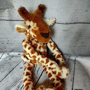 Adventure Planet Hanging Giraffe Brown 17 Inch Plush Stuffed Animal hook loop